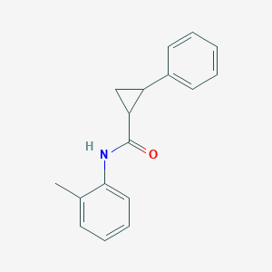 molecular formula C17H17NO B10976165 N-(2-methylphenyl)-2-phenylcyclopropane-1-carboxamide 