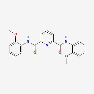 molecular formula C21H19N3O4 B10976172 N,N'-bis(2-methoxyphenyl)pyridine-2,6-dicarboxamide 