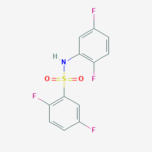 molecular formula C12H7F4NO2S B10976201 N-(2,5-difluorophenyl)-2,5-difluorobenzenesulfonamide 