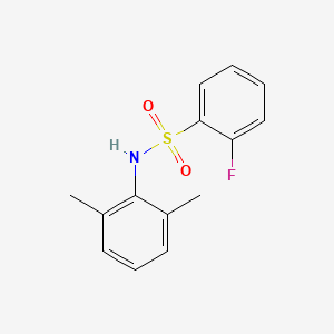 molecular formula C14H14FNO2S B10976226 N-(2,6-dimethylphenyl)-2-fluorobenzenesulfonamide 