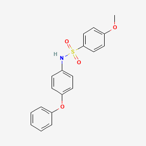 molecular formula C19H17NO4S B10976270 4-methoxy-N-(4-phenoxyphenyl)benzenesulfonamide 