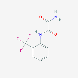 molecular formula C9H7F3N2O2 B10976330 N-[2-(trifluoromethyl)phenyl]ethanediamide 
