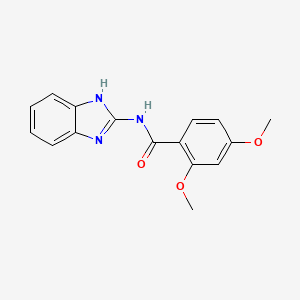 molecular formula C16H15N3O3 B10976343 N-(1H-benzimidazol-2-yl)-2,4-dimethoxybenzamide 