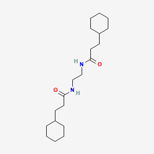 molecular formula C20H36N2O2 B10976406 N,N'-ethane-1,2-diylbis(3-cyclohexylpropanamide) 