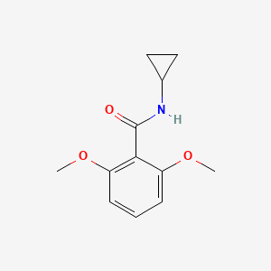 molecular formula C12H15NO3 B10976470 N-cyclopropyl-2,6-dimethoxybenzamide 