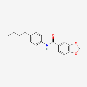 molecular formula C18H19NO3 B10976477 N-(4-butylphenyl)-1,3-benzodioxole-5-carboxamide 