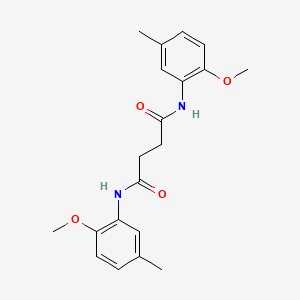 molecular formula C20H24N2O4 B10976487 N,N'-bis(2-methoxy-5-methylphenyl)butanediamide 