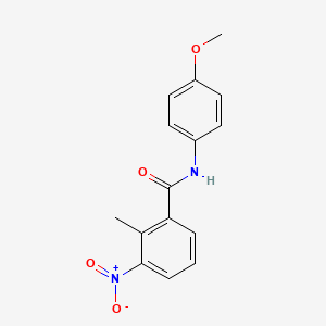 molecular formula C15H14N2O4 B10976522 N-(4-methoxyphenyl)-2-methyl-3-nitrobenzamide 