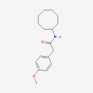 molecular formula C17H25NO2 B10976728 N-Cyclooctyl-2-(4-methoxyphenyl)acetamide 