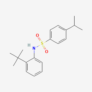 molecular formula C19H25NO2S B10976753 N-(2-tert-butylphenyl)-4-(propan-2-yl)benzenesulfonamide 