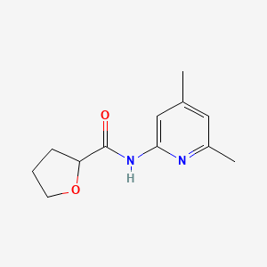 molecular formula C12H16N2O2 B10976757 N-(4,6-dimethylpyridin-2-yl)tetrahydrofuran-2-carboxamide CAS No. 573997-83-8