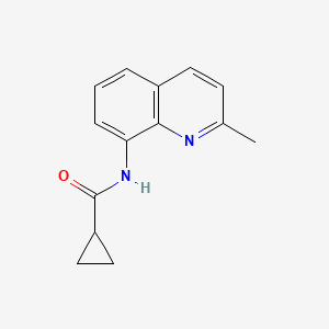 molecular formula C14H14N2O B10976776 N-(2-methylquinolin-8-yl)cyclopropanecarboxamide 