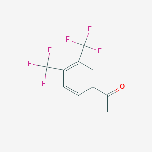 molecular formula C10H6F6O B109768 1-[3,4-双(三氟甲基)苯基]乙酮 CAS No. 129604-25-7