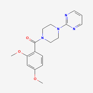 molecular formula C17H20N4O3 B10976856 (2,4-Dimethoxyphenyl)[4-(pyrimidin-2-yl)piperazin-1-yl]methanone 