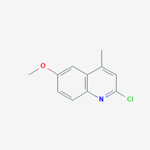molecular formula C11H10ClNO B109769 2-Chloro-6-methoxy-4-methylquinoline CAS No. 6340-55-2