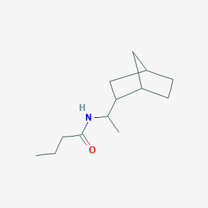 molecular formula C13H23NO B10976913 N-(1-Bicyclo[2.2.1]hept-2-yl-ethyl)-butyramide 