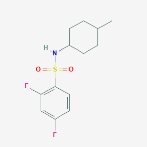 molecular formula C13H17F2NO2S B10976961 2,4-difluoro-N-(4-methylcyclohexyl)benzenesulfonamide 