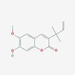 molecular formula C15H16O4 B010977 3-(1,1-Dimethylallyl)scopoletin CAS No. 19723-23-0