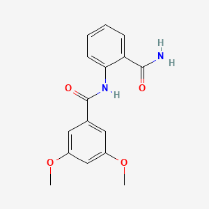 molecular formula C16H16N2O4 B10977080 N-(2-carbamoylphenyl)-3,5-dimethoxybenzamide 