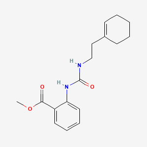 molecular formula C17H22N2O3 B10977109 Methyl 2-({[2-(cyclohex-1-en-1-yl)ethyl]carbamoyl}amino)benzoate 