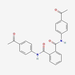 molecular formula C24H20N2O4 B10977171 N,N'-bis(4-acetylphenyl)benzene-1,2-dicarboxamide 