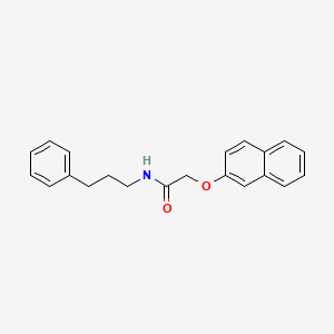 molecular formula C21H21NO2 B10977178 2-(naphthalen-2-yloxy)-N-(3-phenylpropyl)acetamide 