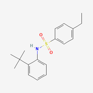 molecular formula C18H23NO2S B10977343 N-(2-tert-butylphenyl)-4-ethylbenzenesulfonamide 