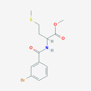 molecular formula C13H16BrNO3S B10977348 methyl N-[(3-bromophenyl)carbonyl]methioninate 