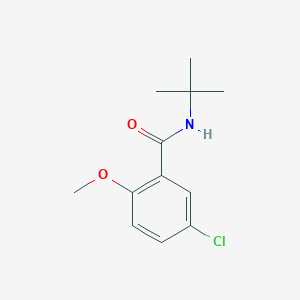 molecular formula C12H16ClNO2 B10977543 N-tert-butyl-5-chloro-2-methoxybenzamide 