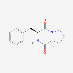 molecular formula C14H16N2O2 B109776 Cyclo(L-Phe-L-Pro) CAS No. 3705-26-8