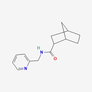 molecular formula C14H18N2O B10977624 N-(pyridin-2-ylmethyl)bicyclo[2.2.1]heptane-2-carboxamide 