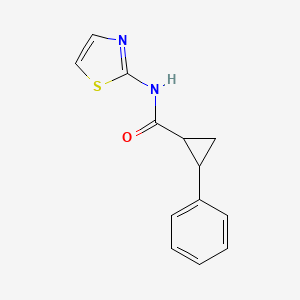 molecular formula C13H12N2OS B10977691 2-phenyl-N-(1,3-thiazol-2-yl)cyclopropanecarboxamide 
