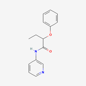 molecular formula C15H16N2O2 B10977766 2-phenoxy-N-(pyridin-3-yl)butanamide 