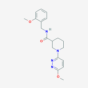 molecular formula C19H24N4O3 B10978049 N-(2-methoxybenzyl)-1-(6-methoxypyridazin-3-yl)piperidine-3-carboxamide 