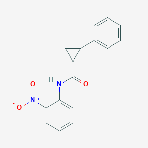 molecular formula C16H14N2O3 B10978093 N-(2-nitrophenyl)-2-phenylcyclopropanecarboxamide 