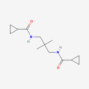 molecular formula C13H22N2O2 B10978193 N,N'-(2,2-Dimethyl-1,3-propanediyl)dicyclopropanecarboxamide 
