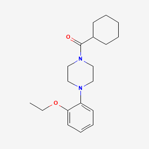 molecular formula C19H28N2O2 B10978195 Cyclohexyl[4-(2-ethoxyphenyl)piperazin-1-yl]methanone 