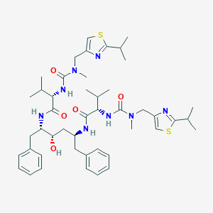 molecular formula C46H66N8O5S2 B109782 (2S,2'S)-N,N'-((2S,3S,5S)-3-Hydroxy-1,6-diphenylhexane-2,5-diyl)bis(2-(3-((2-isopropylthiazol-4-yl)methyl)-3-methylureido(-3-methylbutanamide) CAS No. 869368-48-9