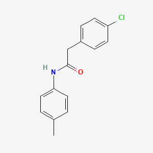 molecular formula C15H14ClNO B10978337 2-(4-chlorophenyl)-N-(4-methylphenyl)acetamide 