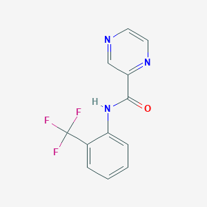 molecular formula C12H8F3N3O B10978427 N-[2-(trifluoromethyl)phenyl]pyrazine-2-carboxamide CAS No. 314055-37-3