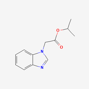molecular formula C12H14N2O2 B10978434 propan-2-yl 1H-benzimidazol-1-ylacetate 