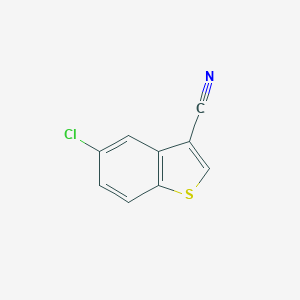 molecular formula C9H4ClNS B109785 5-Chloro-1-benzothiophene-3-carbonitrile CAS No. 16296-79-0