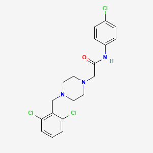 molecular formula C19H20Cl3N3O B10978724 N-(4-chlorophenyl)-2-[4-(2,6-dichlorobenzyl)piperazin-1-yl]acetamide 