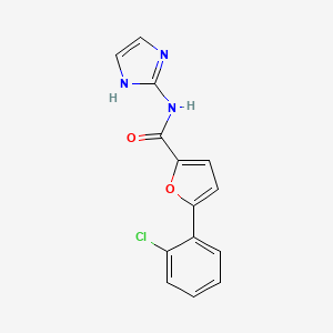 molecular formula C14H10ClN3O2 B10978743 5-(2-chlorophenyl)-N-(1H-imidazol-2-yl)furan-2-carboxamide 