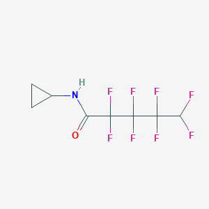 molecular formula C8H7F8NO B10978753 N-cyclopropyl-2,2,3,3,4,4,5,5-octafluoropentanamide 