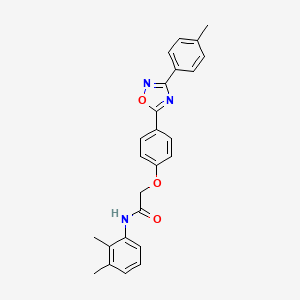 molecular formula C25H23N3O3 B10978786 N-(2,3-dimethylphenyl)-2-{4-[3-(4-methylphenyl)-1,2,4-oxadiazol-5-yl]phenoxy}acetamide 