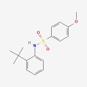 molecular formula C17H21NO3S B10978793 N-(2-tert-butylphenyl)-4-methoxybenzenesulfonamide 