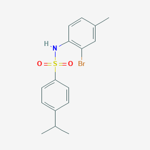 molecular formula C16H18BrNO2S B10978795 N-(2-bromo-4-methylphenyl)-4-(propan-2-yl)benzenesulfonamide 