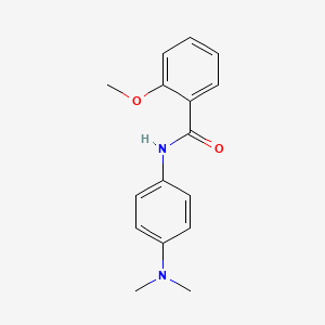 molecular formula C16H18N2O2 B10978827 N-[4-(dimethylamino)phenyl]-2-methoxybenzamide 