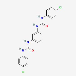 molecular formula C20H16Cl2N4O2 B10978894 1,1'-Benzene-1,3-diylbis[3-(4-chlorophenyl)urea] 